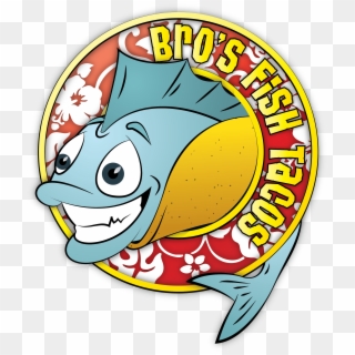 Bro's Fish Tacos - Cartoon Clipart