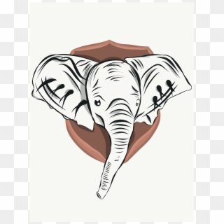 Elephant So I Ended Up Creating This - Indian Elephant Clipart