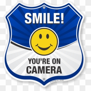 Zoom, Price, Buy - Smile Youre On Camera Sign Clipart