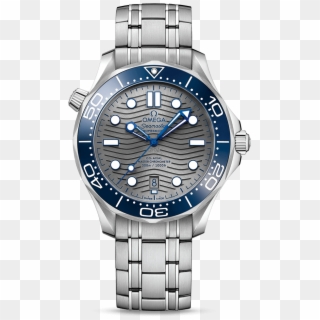 Seamaster Steel Chronometer Watch Transparent Background - Omega Seamaster Diver 300m Grey Clipart