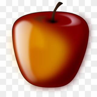 This Free Icons Png Design Of Red Shaded Apple - Clip Art Transparent Png