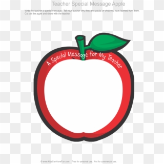 Teacher Apple Png - Messages For Teachers Day Printable Clipart