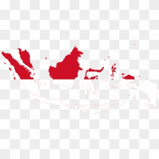 Greater Indonesia Flag Map - Kuala Lumpur Heat Map Clipart