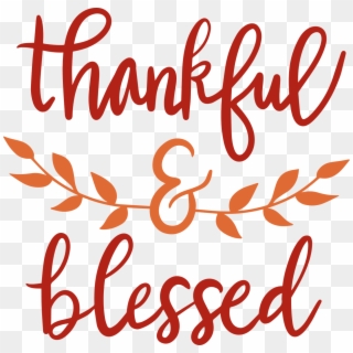Thankful & Blessed - Logo De Jouet En Bois Clipart
