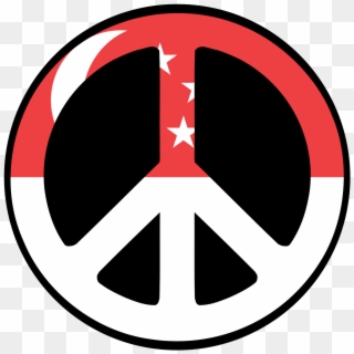 Singapore Flag Pictures - Peace Logo Clipart