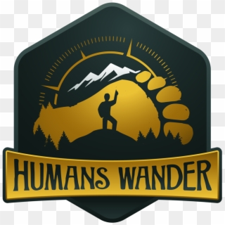 Logo Humanswander Label Transparent Background-01 Clipart