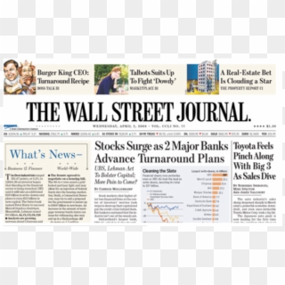 Wall Street Journal The Wall Street Journal Newspaper - Wall Street Journal Clipart