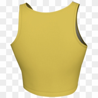 1 Yellow Crop Top Back Clipart