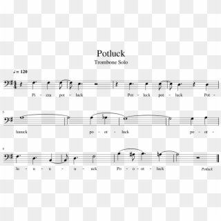 Steven Universe - Potluck - Trombone - Sheet Music Clipart