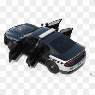 11 Dodge Charger Police Car Rigged Royalty-free 3d Clipart