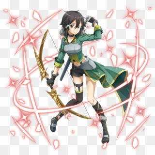 Full Sized Pictures Of Sinon, Yuuki, Silica And Lisbeth - Cartoon Clipart