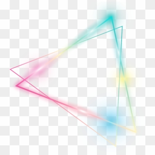 Kpop Triangle Cute Lighting Colorful Triangles Line - Pink Triangle Glowing Clipart