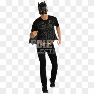 Dark Knight Rises Batman Cape T Shirt With Mask - Batman T Shirts Costume Clipart