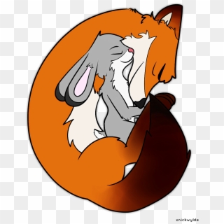 ““nick And Judy Cuddling ” Based - Bowl Of Cereal Clipart - Png Download