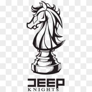 Deep Knight Logo Design - Knight Chess Piece Drawing Clipart
