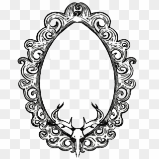 28 Collection Of Mirror Frame Drawing - Transparent Frame Png Black And White Clipart