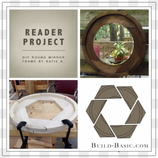 Build Basic Diy Round Mirror Frame By Katie K - 1 Board Challenge Clipart