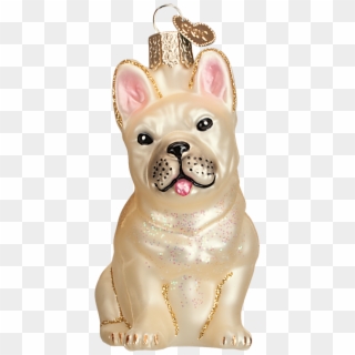French Bulldog Old World Glass Ornament - Christmas Ornament Clipart