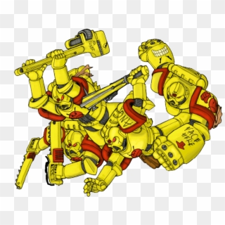 Which Is Mostly Yellow Red Graffiti Of An Angry Marine - Warhammer 40k Angry Marine Clipart