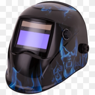 Topgun Warrior Auto-darkening Welding Helmet Blue Inferno - Motorcycle Helmet Clipart