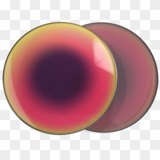 Positive Red Iridium Polarized Puck Image - Circle Clipart