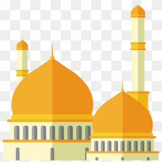 Golden Chancery Of Arabic Mosque Ramadan Free Png And - Mosque Clipart Png Transparent Png