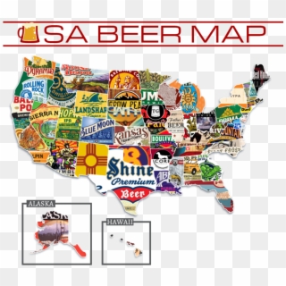 Beer Map Maroon2 - Graphic Design Clipart