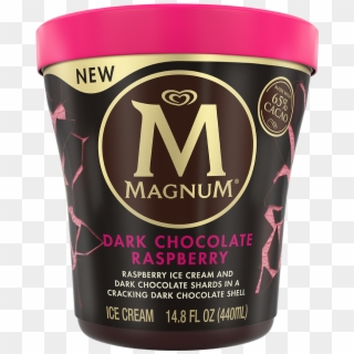 Magnum Dark Chocolate Raspberry - Magnum Dark Chocolate Raspberry Ice Cream Clipart