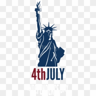 Free Png Download 4th July Independence Day With Statue - Poster Clipart