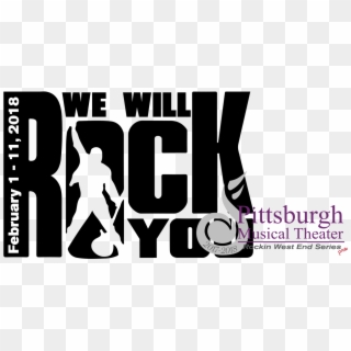 Pittsburgh In The Round - We Will Rock You Musical Logo Clipart