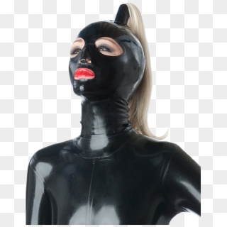 Ponytail Full Faced Hood - Bdsm Mask With Ponytail Clipart