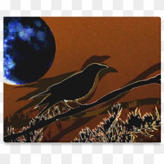 Gothic Raven By Martina Webster Canvas Print - Roadrunner Clipart