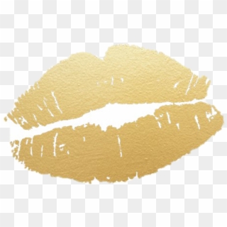 Gold Lips Png - Lip Gloss Clipart