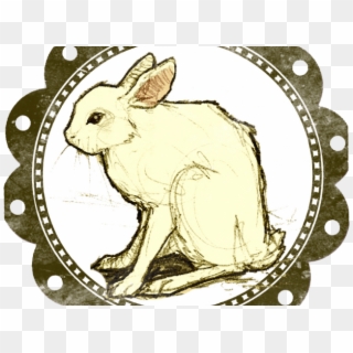 Rare Clipart Charm - Follow The White Rabbit - Png Download
