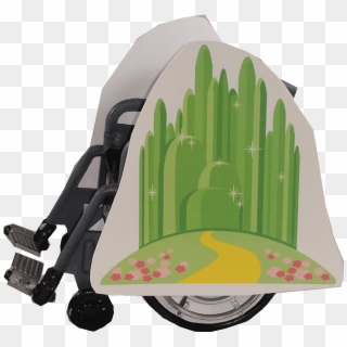 Emerald City And Yellow Brick Road Wheelchair Costume - Baby Carriage Clipart