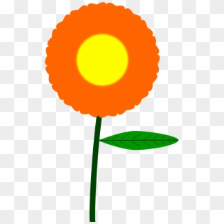 This Free Icons Png Design Of Orange Flower - Orange Flower Clip Art Transparent Png