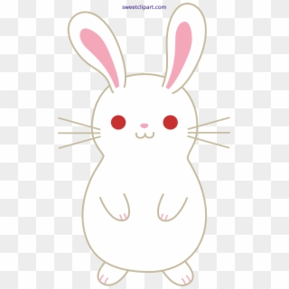 Banner Transparent Cute Bunny Sweet Clip Art - Rabbit Clip Art Black - Png Download