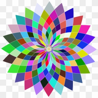 This Free Icons Png Design Of Prismatic Abstract Flower - Circle Clipart