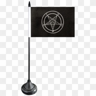Baphomet Church Of Satan Table Flag - Sign Clipart