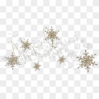 Golden-snowflake - Motif Clipart