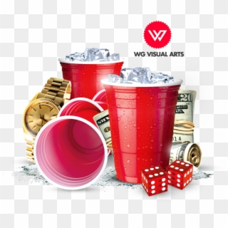 Red Cup Money Elements - Red Cup Psd Free Clipart