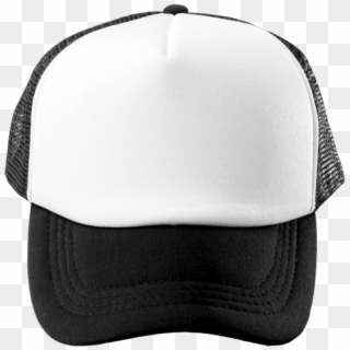 Black / White - Baseball Cap Clipart