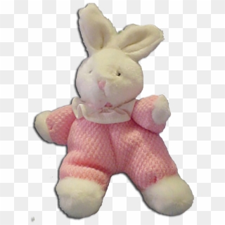 Russ Berrie Moppity Bunny In Pink Pajamas - Pink Bunny Stuffed Animal Png Clipart