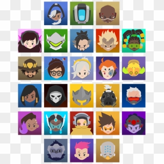 An Error Occurred - Overwatch Cute Player Icons Clipart