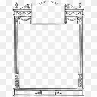 This Free Icons Png Design Of Roman Frame With Frills - Roman Frame Clipart