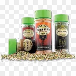 Four Prairie Spices Bottles - Seed Clipart