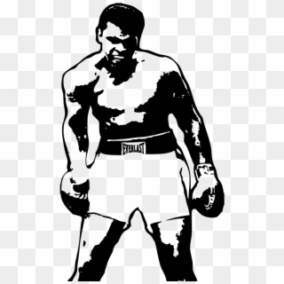Muhammad Ali Png - Muhammad Ali Black And White Clipart Transparent Png