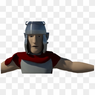 Roman Soldier With Helmet Before Texture - Cartoon Clipart