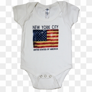 American Flag Baby Onesie - Flag Of The United States Clipart