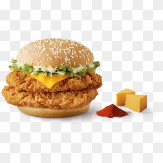 Double Mcspicy® With Cheese - 插畫 結合 食物 Clipart